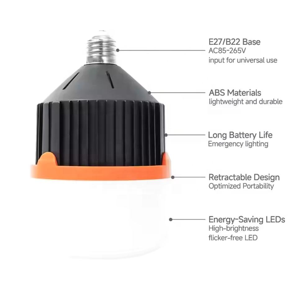 AC/DC Extendable Charging Lamp Save 45%volume