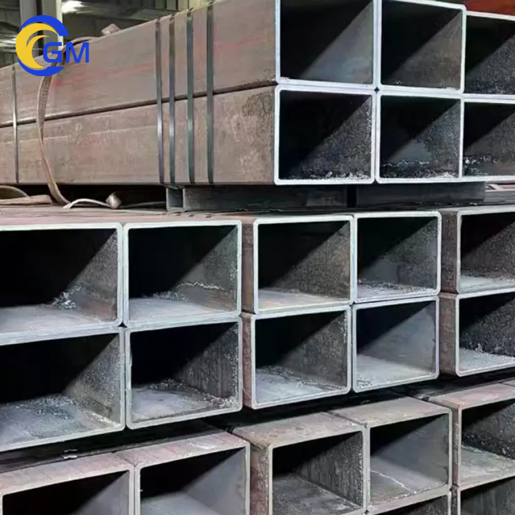 RHS Square Steel Pipe MS Black Carbon Iron Rectangular Steel Pipe CE Certificate Square Hollow Section Welded Tube SHS
