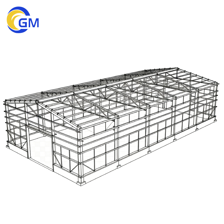 Prefabricated Steel Structure/warehouse/workshop/hall/hangar Modernized Prefabricated Industrial Steel Warehouse Buildings