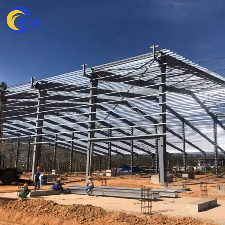 3d Prefab Fabricated Steel Structure Building Warehouse Workshop