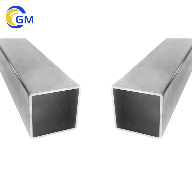 Alu 6061 6063 Custom Hollow Aluminum Extruded Square Rectangle Metal Aluminum Pipe Tube Aluminium Profiles