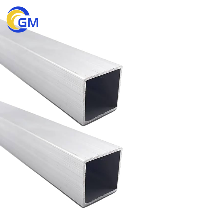 Alu 6061 6063 Custom Hollow Aluminum Extruded Square Rectangle Metal Aluminum Pipe Tube Aluminium Profiles