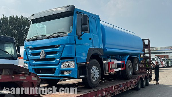 Camion-citerne HOWO à 10 rouges sur le point d'être exporté vers la République démocratique du Congo
