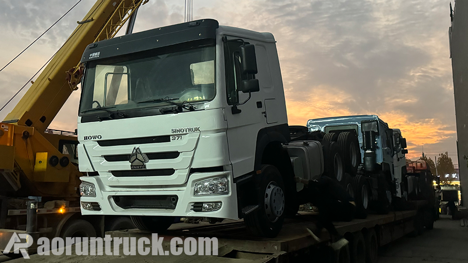 Sinotruk Howo 6x4 371hp Camion tracteur expédié au Cameroun