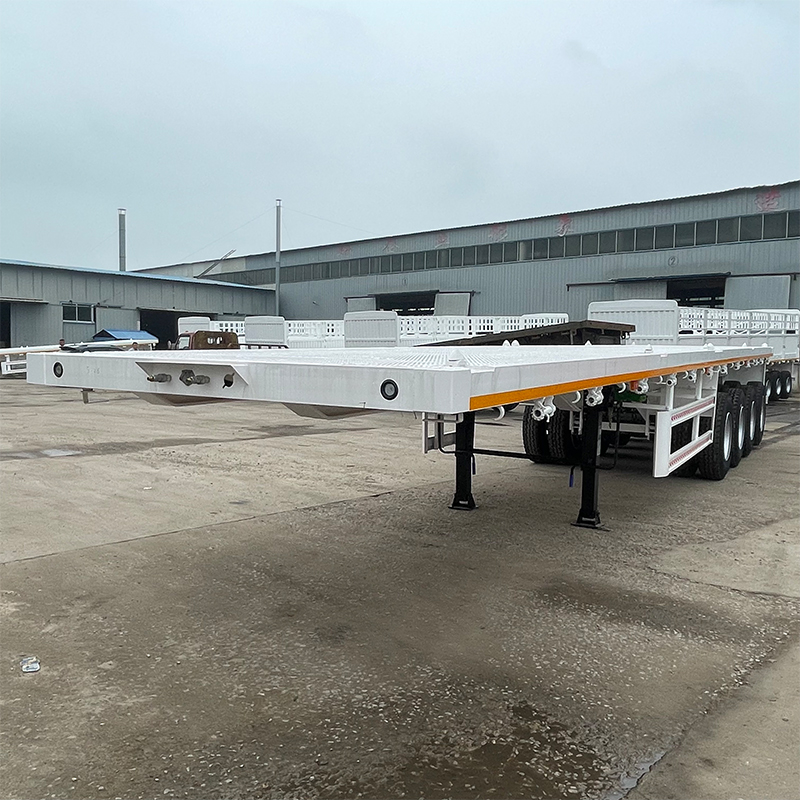 AORUN Semi-Remorque Plateforme 4 Essieux - Transport Lourd & Solutions Entièrement Personnalisables