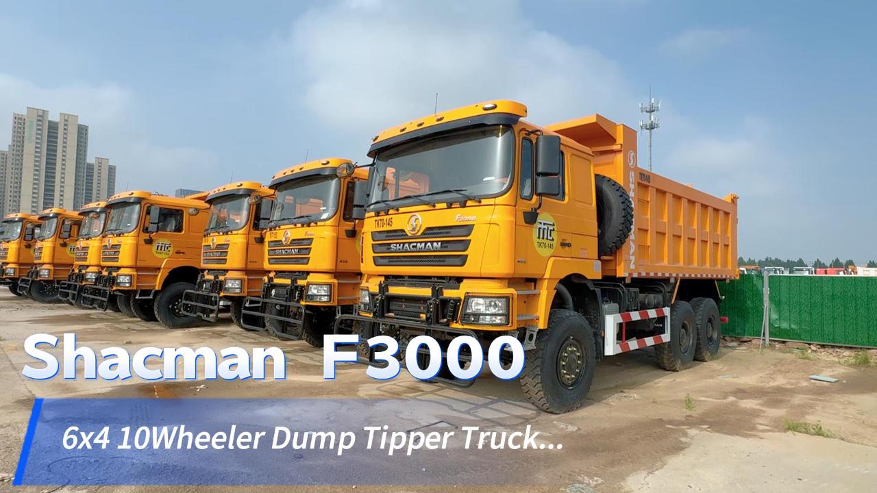 Camion benne tout-terrain SHACMAN 6x6 pour terrains extrêmes