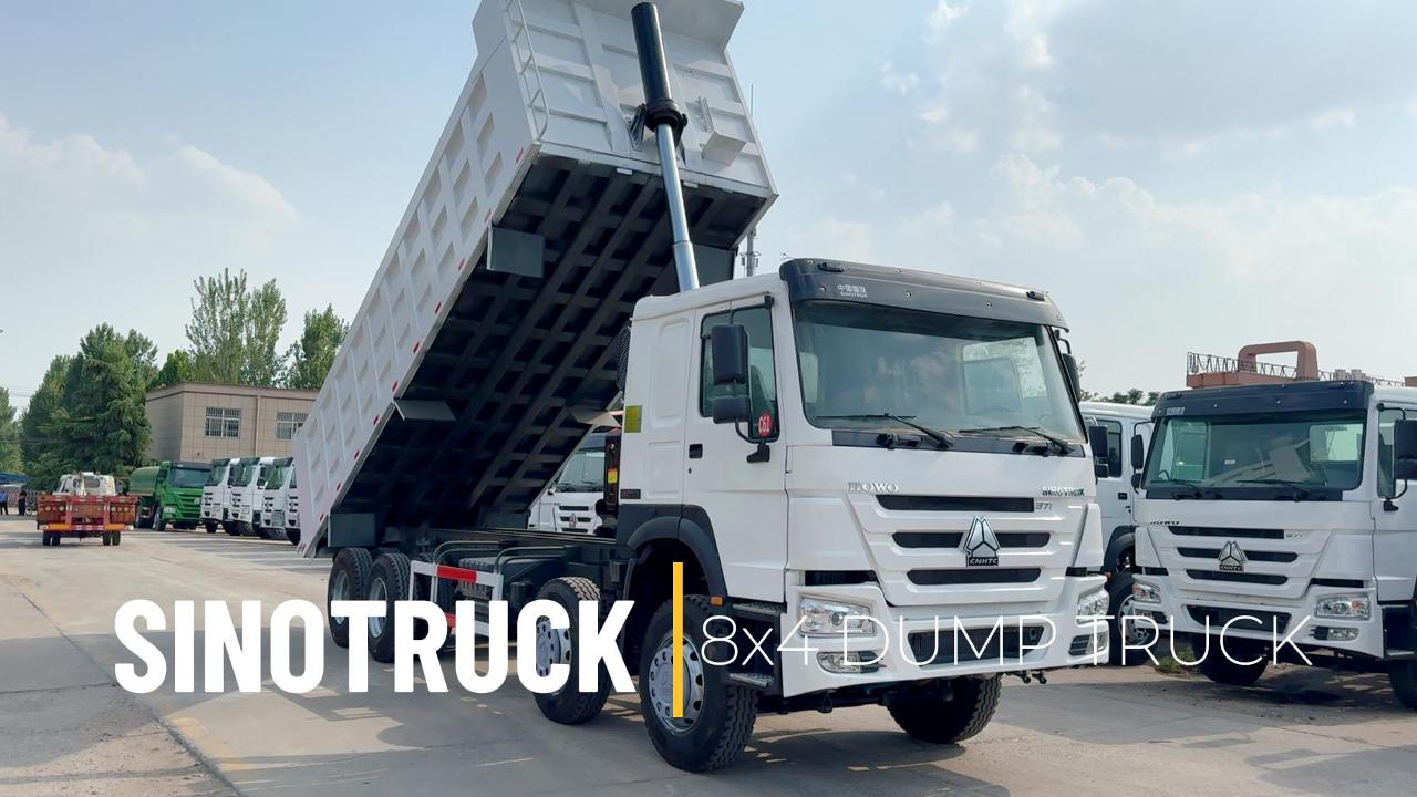 Benne HOWO 8x4 : caisse de chargement grande capacité de 31 m³