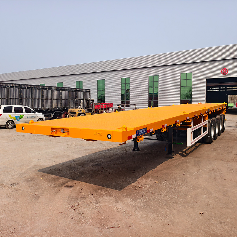 Remorque plate à 4 essieux 80Ton