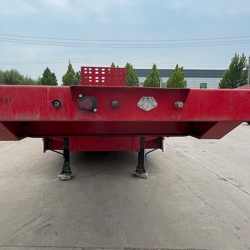 3 essieux 80 tonnes plateforme plate semi-remorque surbaissée