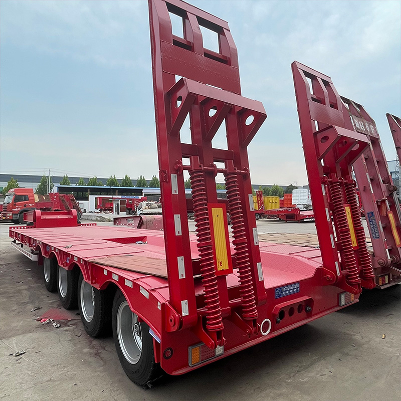 4 Essieux 100 Tonnes Remorque Plateforme Lourde