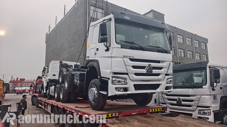 2 unités de camions tracteurs HOWO 6x4 entièrement rénovés exportés vers le Bénin 2 unités de camions tracteurs HOWO 6x4 entièrement rénovés exportés vers le Bénin