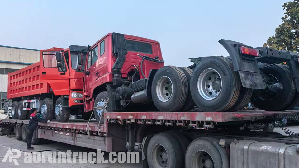 HOWO Tracteur & Camion à benne basculante 6x4 exportés vers le Cameroun | Aorun Heavy Trucks HOWO Tracteur & Camion à benne basculante 6x4 exportés vers le Cameroun | Aorun Heavy Trucks