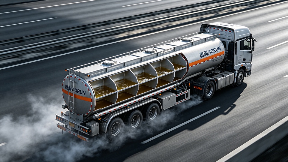 Sécurité des semi-remorques citernes à carburant: ballottement des liquides et conception des cloisons internes
