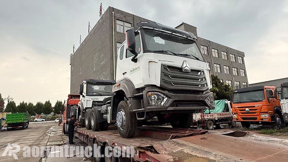 2 unités de tracteurs routiers Sinotruk Hohan 6x4 expédiées au Guyana