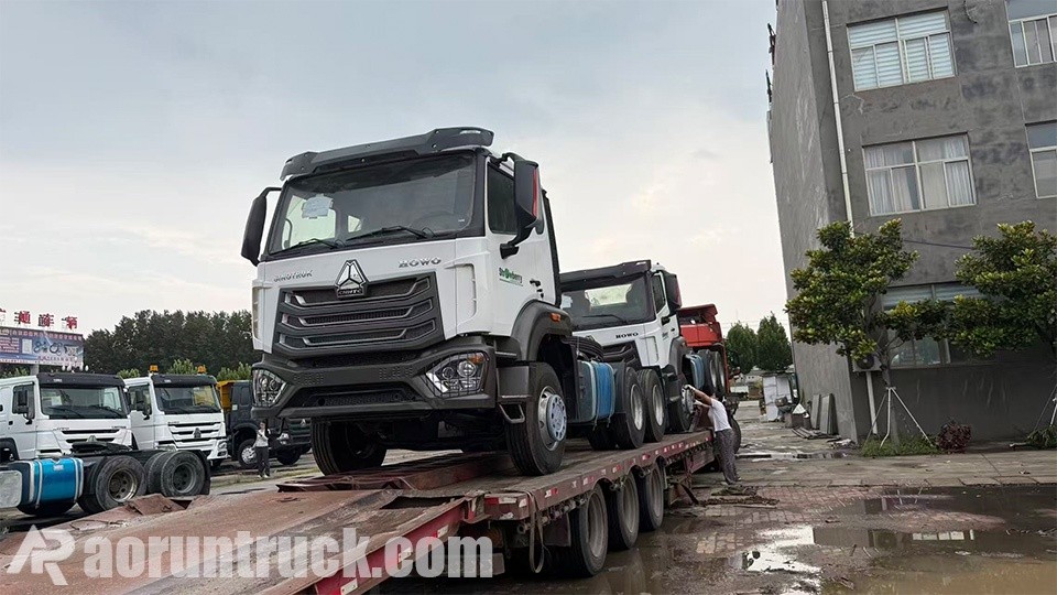 2 unités de tracteurs routiers Sinotruk Hohan 6x4 expédiées au Guyana 2