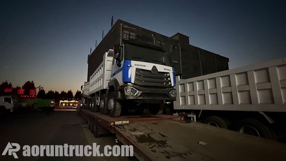 camion tracteur howo nx Madagascar 2 Deux camions-bennes Sinotruk Howo-Hohan 8x4 expédiés à Madagascar.