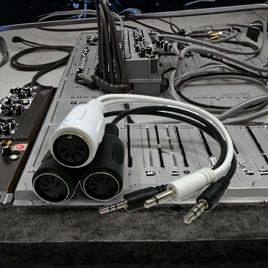 High Quality 3.5mm TRS to 5 Pin DIN MIDI Cable Male to Female 1M 3M 5M Right Angle Stereo Audio for Keyboard Guitar Studio