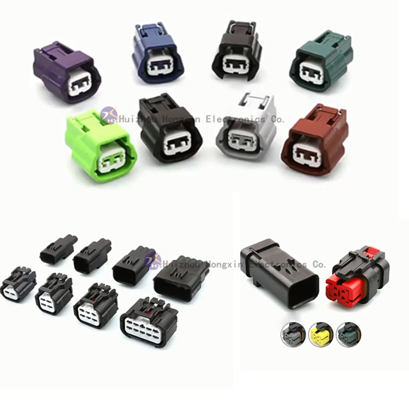 Auto Automotive TE FCI IP67 Waterproof Adapter Electrical Connectors Tyco 2/3/4/5/6/7/8/9/10 Pin Wire Harness Copper Aluminum