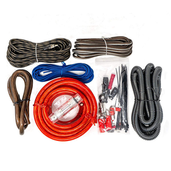 Wholesale Car Amplifier Installation Wiring Kits Stereo Speakon Connector Audio Subwoofer Power Cable 4ga/6ga/8ga/10ga Sizes