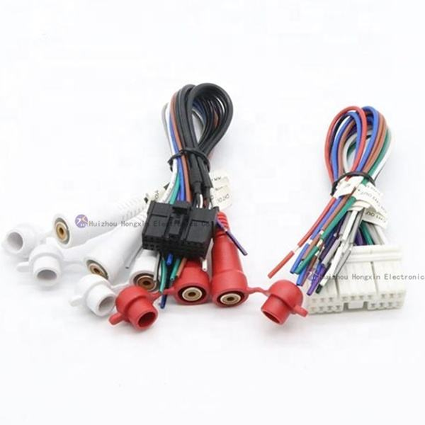 High Quality Car Audio System Hifi Stereo RCA Speaker Harness with Auto AUX Cable USB Fuse Box & Monitor Application