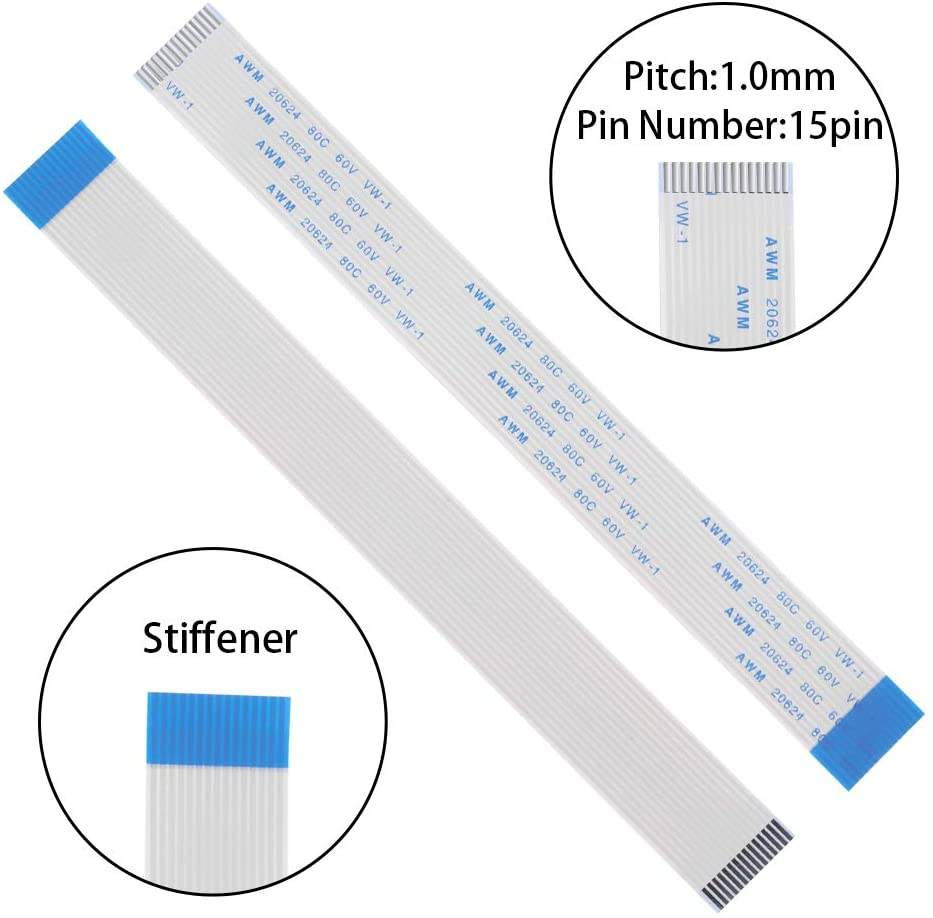 Customizable 0.5/1.0mm Pitch Pin Flexible Flat FFC Ribbon Cable SATA HDD PVC Insulation 80C 60V Vw-1 Standard for Heating