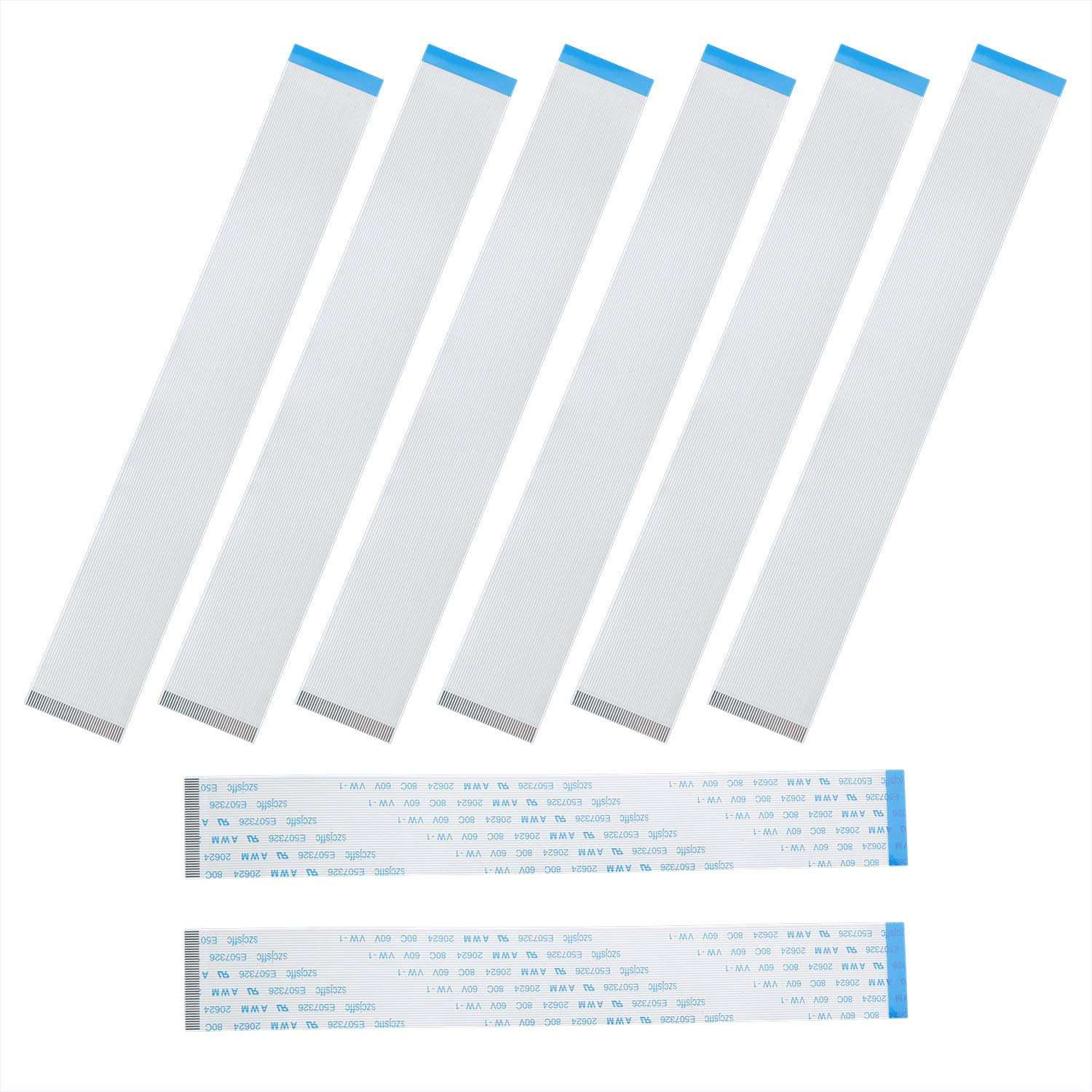 Customizable 0.5/1.0mm Pitch Pin Flexible Flat FFC Ribbon Cable SATA HDD PVC Insulation 80C 60V Vw-1 Standard for Heating