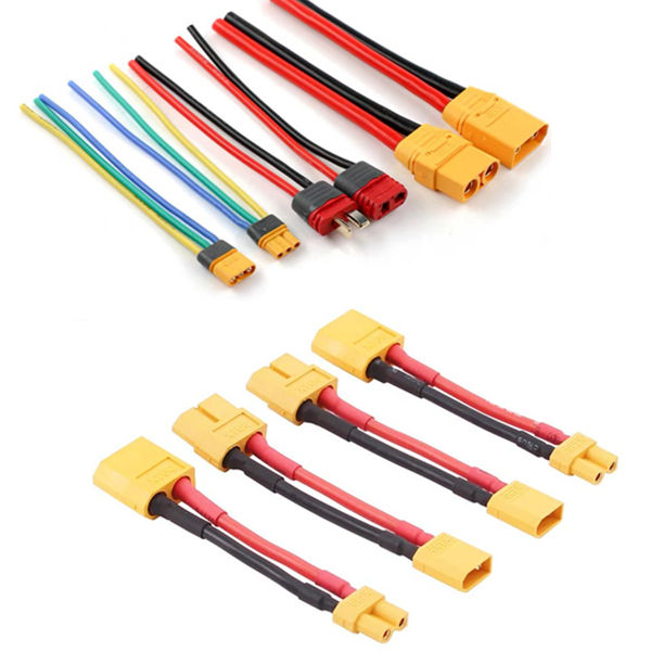 Xt60 Xt30 Battery Connector Adapter 14 Awg Silicon Wire Converter Female Plug Rc Lipo Battery Cable Male Wiring Harness Assembly