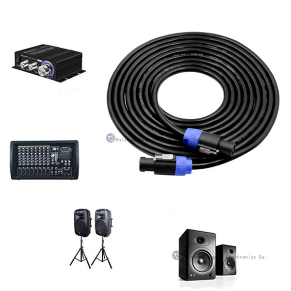 Customized Audio Cable with NL4FC Speakon Male and Female Four Two Core Speaker Plug Amplifier Microphone PVC Insulation