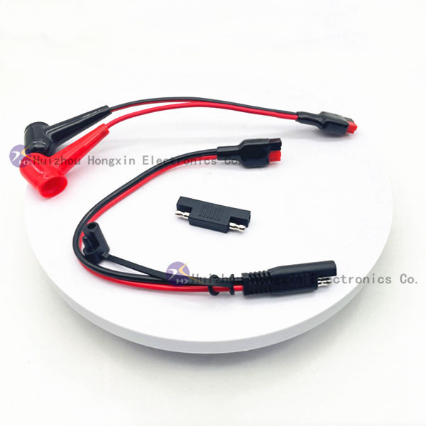 10 Gauge 1Ft SAE Quick Disconnect XLPE Copper Wire Harness 10Awg SAE Extension Cable for Solar Panels Cars Tractors