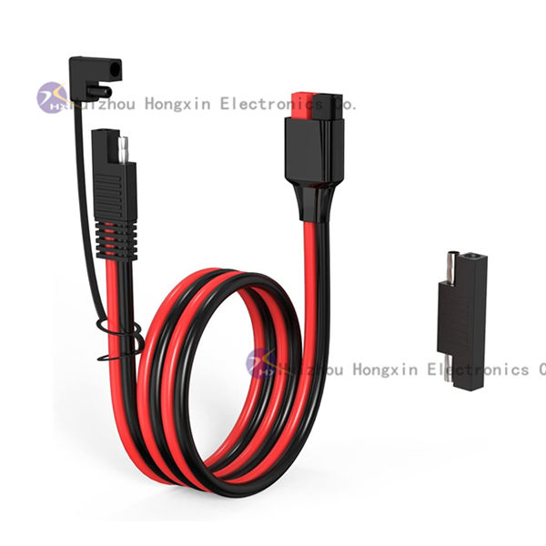 10 Gauge 1Ft SAE Quick Disconnect XLPE Copper Wire Harness 10Awg SAE Extension Cable for Solar Panels Cars Tractors