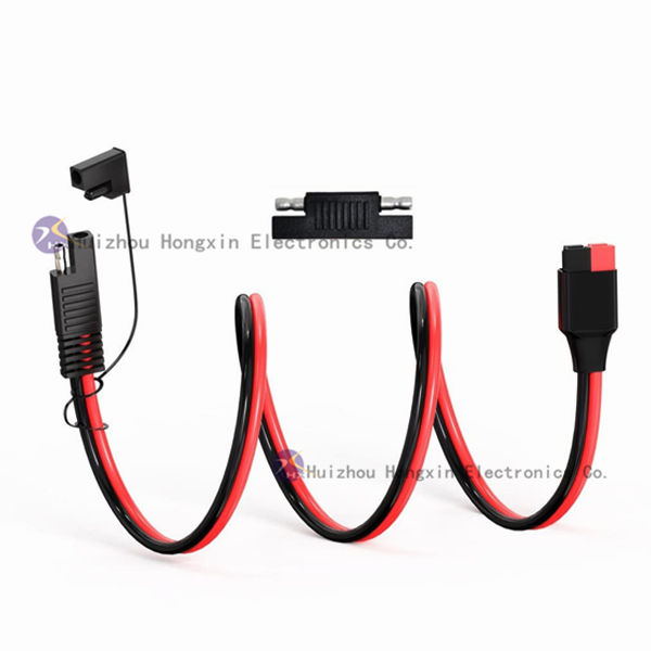 10 Gauge 1Ft SAE Quick Disconnect XLPE Copper Wire Harness 10Awg SAE Extension Cable for Solar Panels Cars Tractors