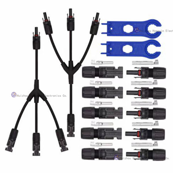 2.5mm2 4mm2 6mm2 2-Way T-branch T3 T4 4/1 Y Waterproof Connector Copper XLPE Insulated 30A Rated Solar Pv Cable Photovoltaic