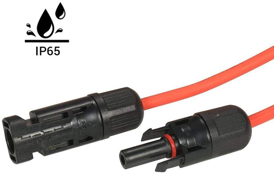12Awg 14Awg Solar Extension Cable Photovoltaic Copper Wire with Female Male Connector for Solar Inverter Panels