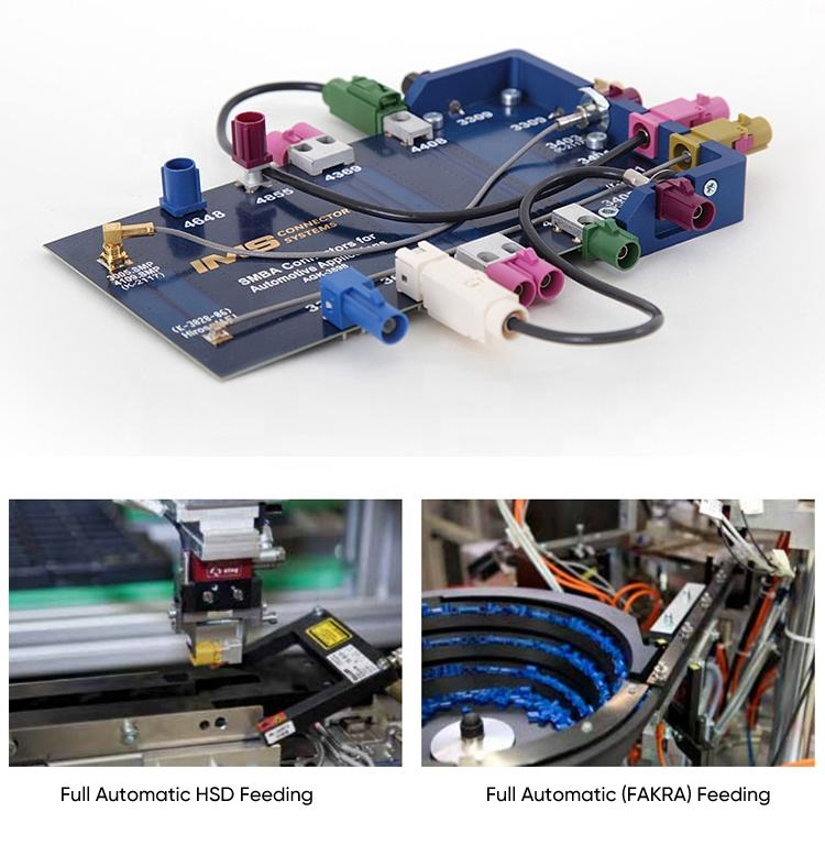 OEM High-Speed Fakra HSD Z Waterblue LVDS 4P Z Code Female Signal Cable for BMW/Benz Auto Vehicle's High-Speed Transmission PVC