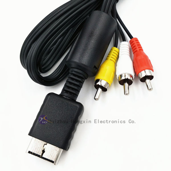 For Ps2 Av Cable Line Audio Video Component Cables Cord Wire 3 Rca Tv Lead for Ps1/ps2/ps3 Game Console Av Cable