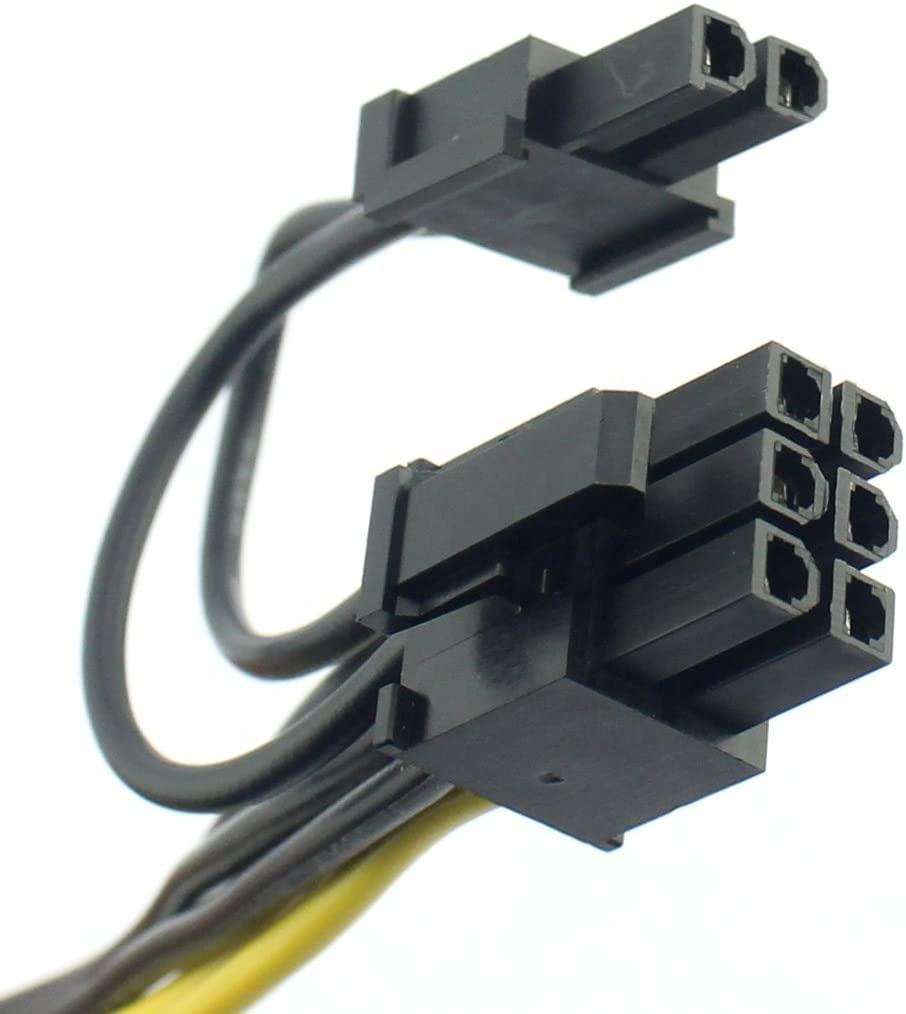 Cooler for Master Silent PSU Cable 6P Dual 8P Splitter Ribbon Power Cable GPU 6Pin 2 PCIe 8 Pin Used for Video Card Cooler