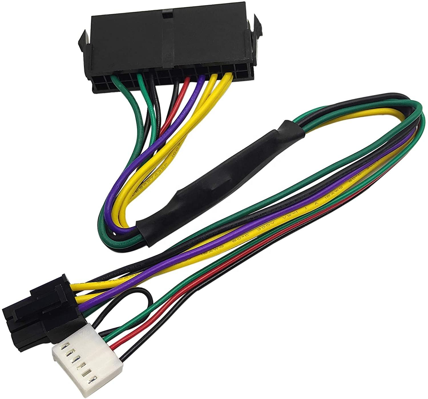 ATX 24 Pin PSU Adapter Cable with 30cm 18AWG Voltage Boost Chipset for HP Z420 Z620 Motherboard DC Output Computer Application