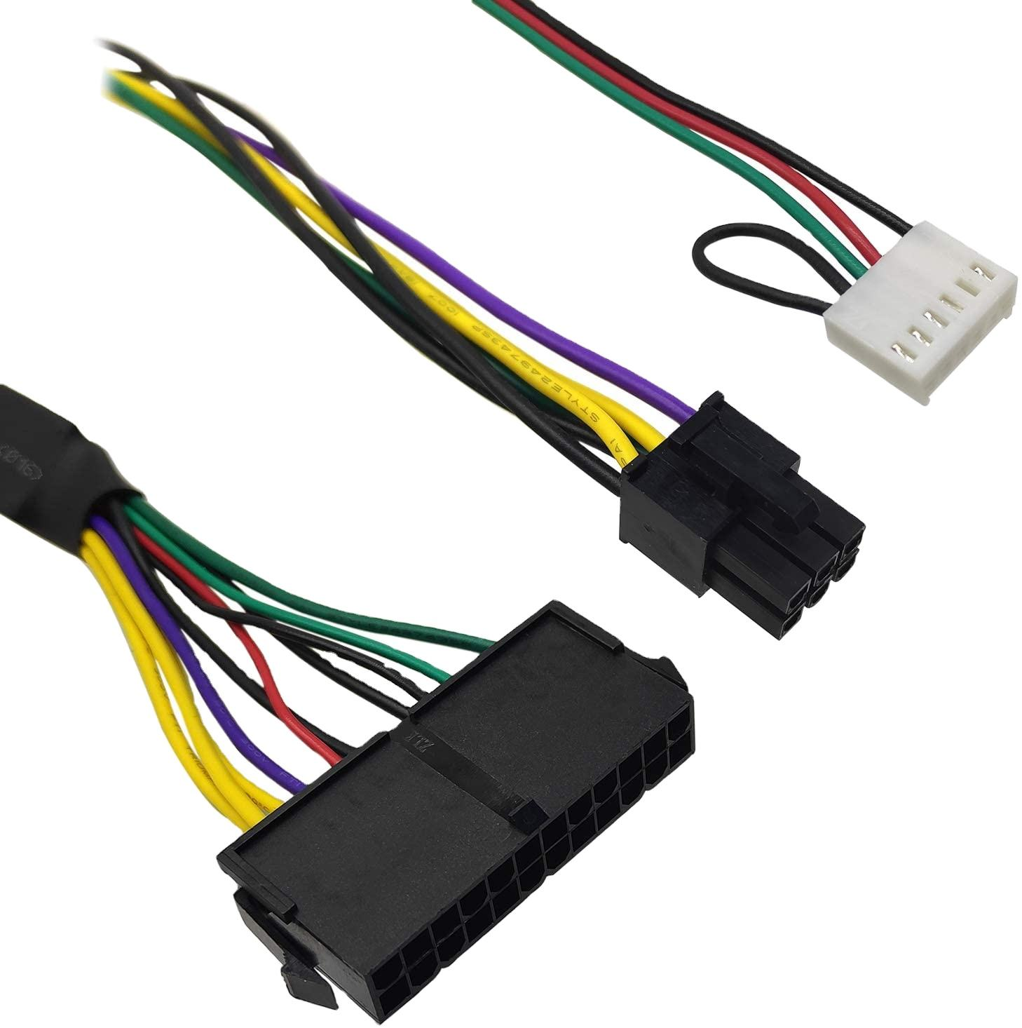 ATX 24 Pin PSU Adapter Cable with 30cm 18AWG Voltage Boost Chipset for HP Z420 Z620 Motherboard DC Output Computer Application
