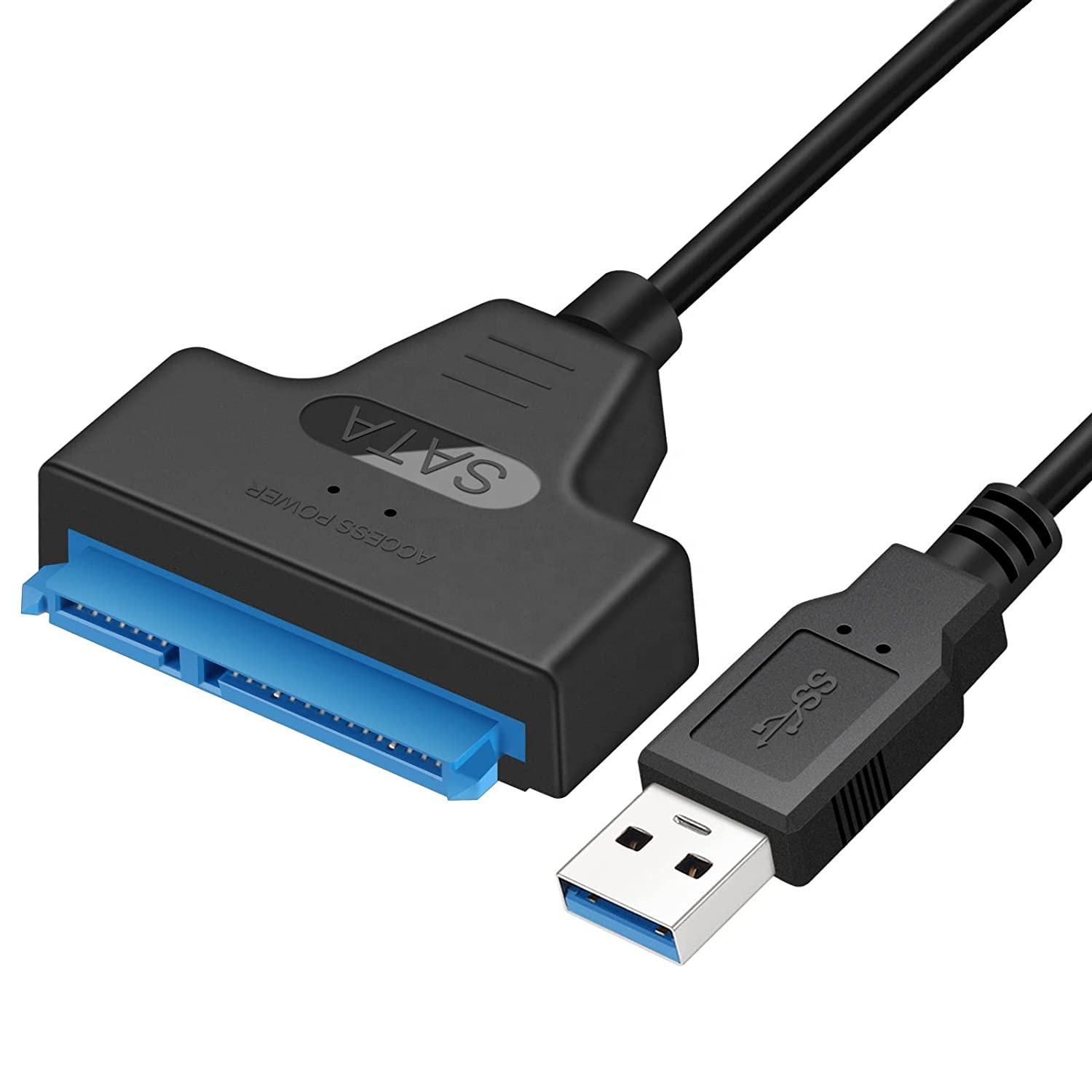Type C to SATA III Converter Cable 25CM 2.5'' SSD HDD Hard Drive Adapter with PVC Jacket Braid Shielded for Laptop