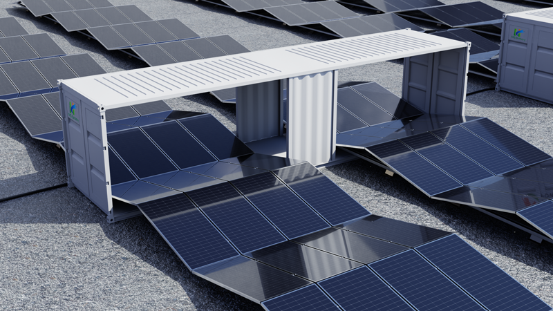 40-foot folding photovoltaic cabin