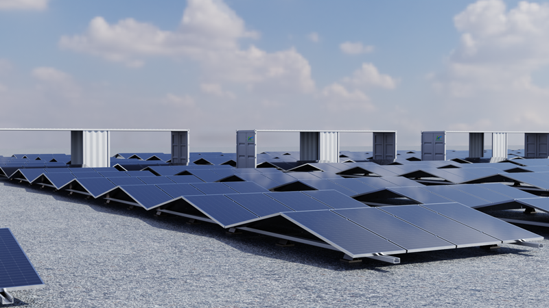 40-foot folding photovoltaic cabin