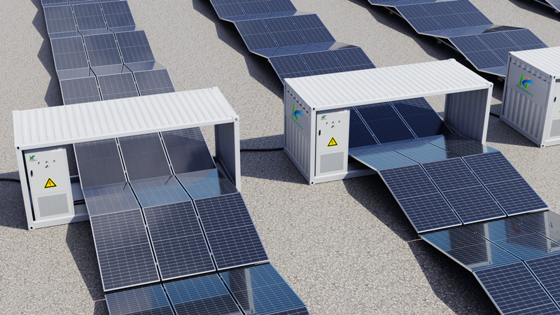 20-foot folding photovoltaic module + industrial and commercial storage