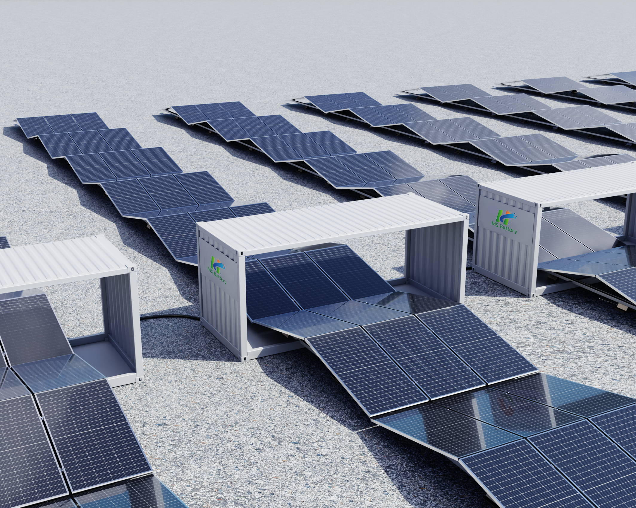 20-foot folding photovoltaic module without energy storage