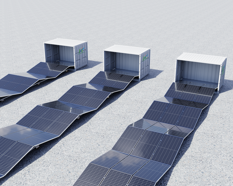 10-foot folding photovoltaic module without energy storage