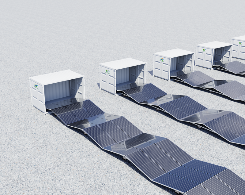 10-foot folding photovoltaic module without energy storage