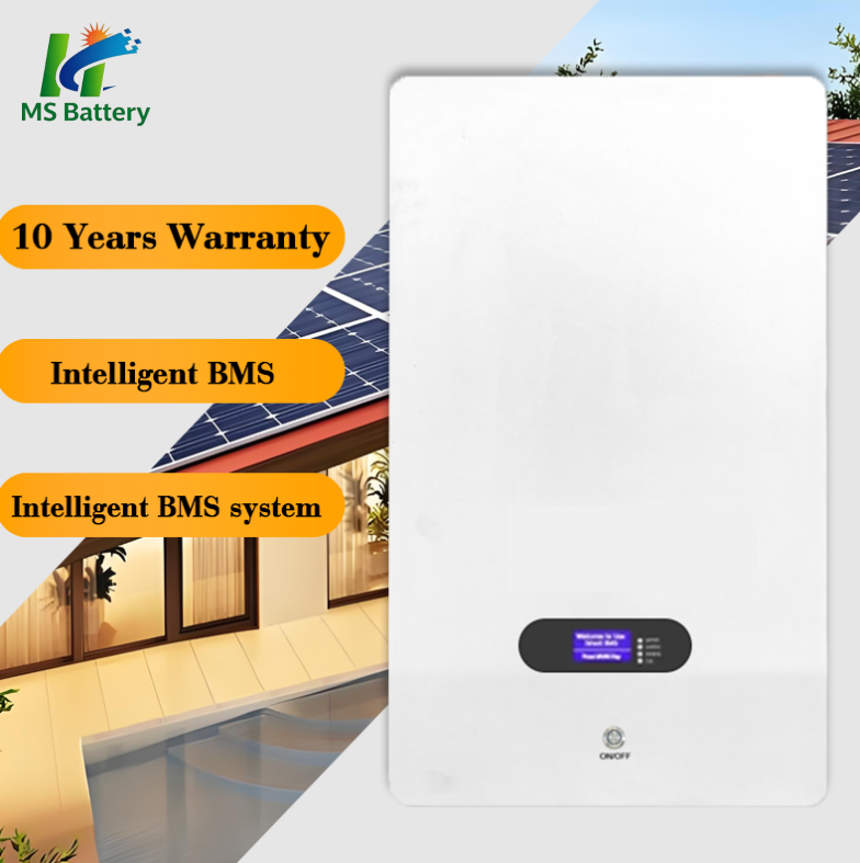 5kwh 51.2v 100ah Wall-mount Solar Lifepo4 Battery