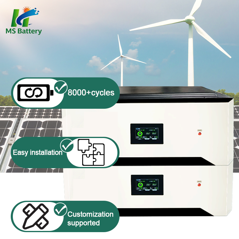 Solar Lithium Stackable Battery 20kwh 51.2v Deep Cycle
