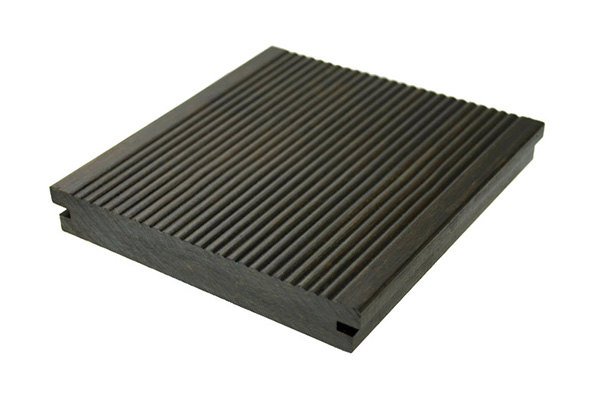 Dark BBFC decking with small wave grooves