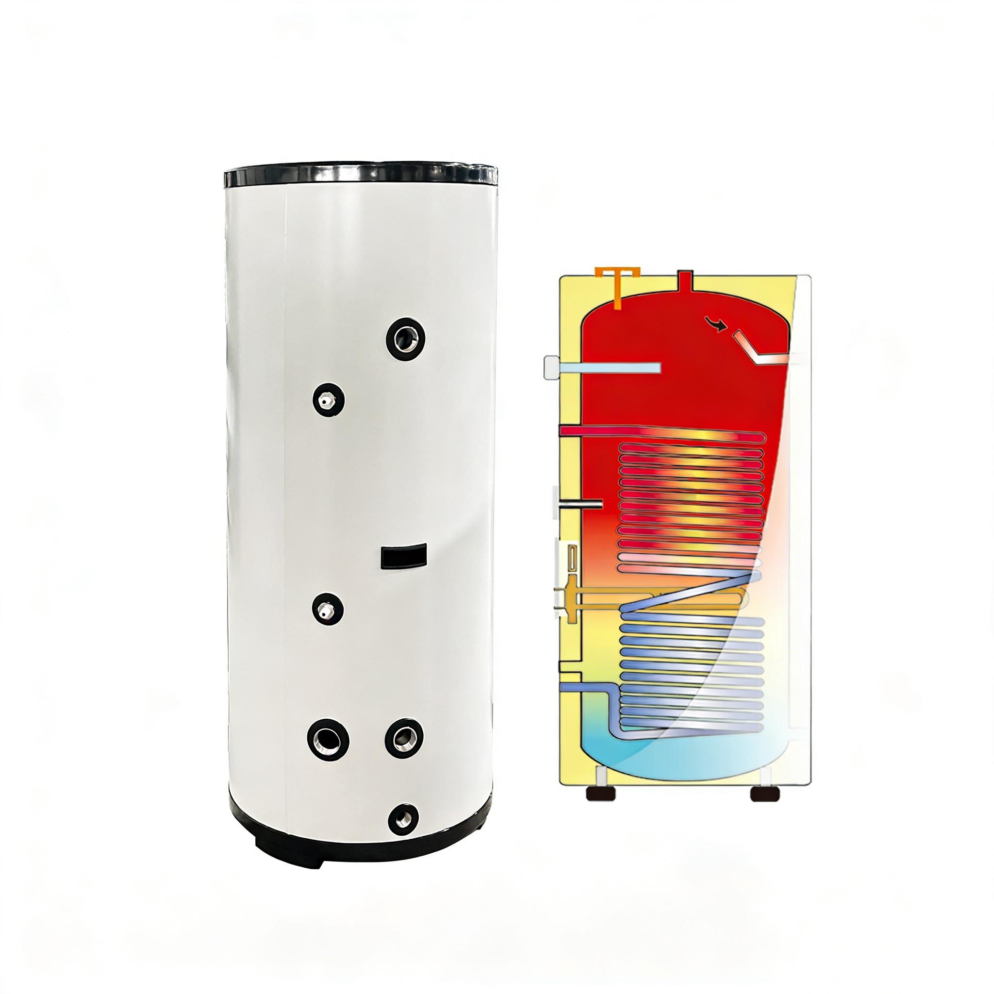 Horizontal/Vertical Optional Coil 50-800L Durable Energy Saving Solar System Storage Tank