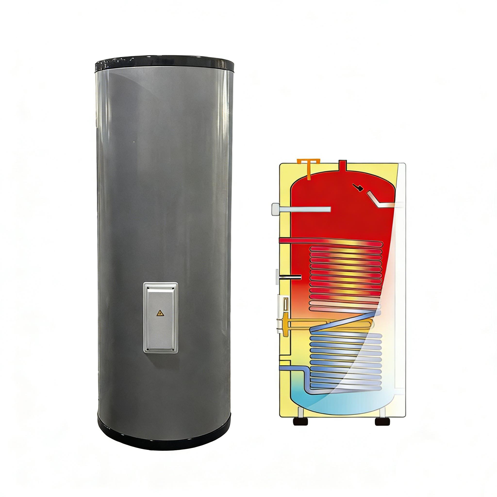 Horizontal/Vertical Optional Coil 50-800L Durable Energy Saving Solar System Storage Tank